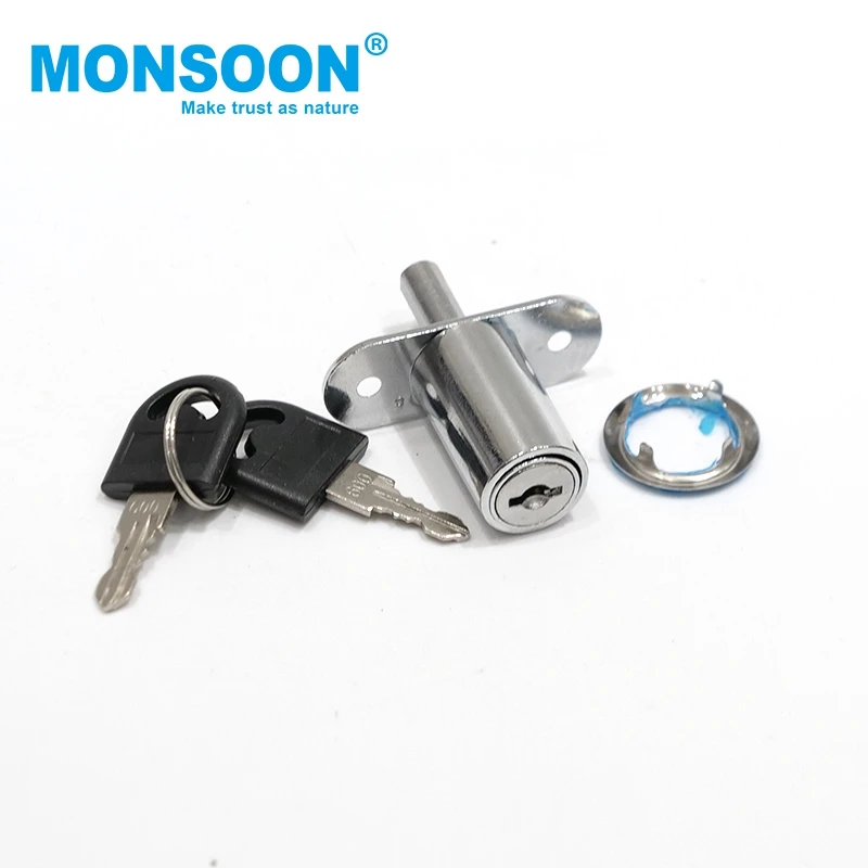 Iron Cabinet Lock hardware products slide drawer lock 101 hidden Zinc Alloy Furniture cabinet drawer lock with master key