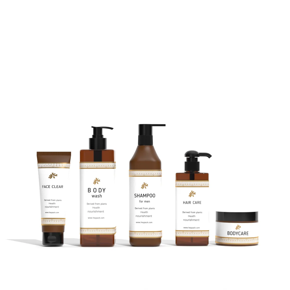 Original Design Hair Shampoo & Body Wash Packaging Bottle Tube with Label