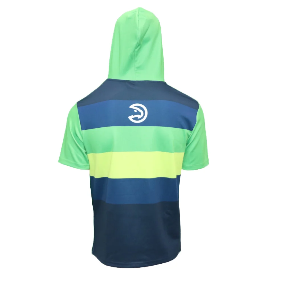 New Arrival 2022 Custom Sublimated Warm up Short Sleeves Sports Hoodies Basketball Wear Shirts & Tops Sportswear Breathable