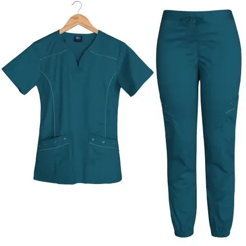 New Style Stylish Dental Medical Uniform Women Scrub Set Womens Surgery Medical Scrub Wholesale Scrubs Uniforms Sets Nurse