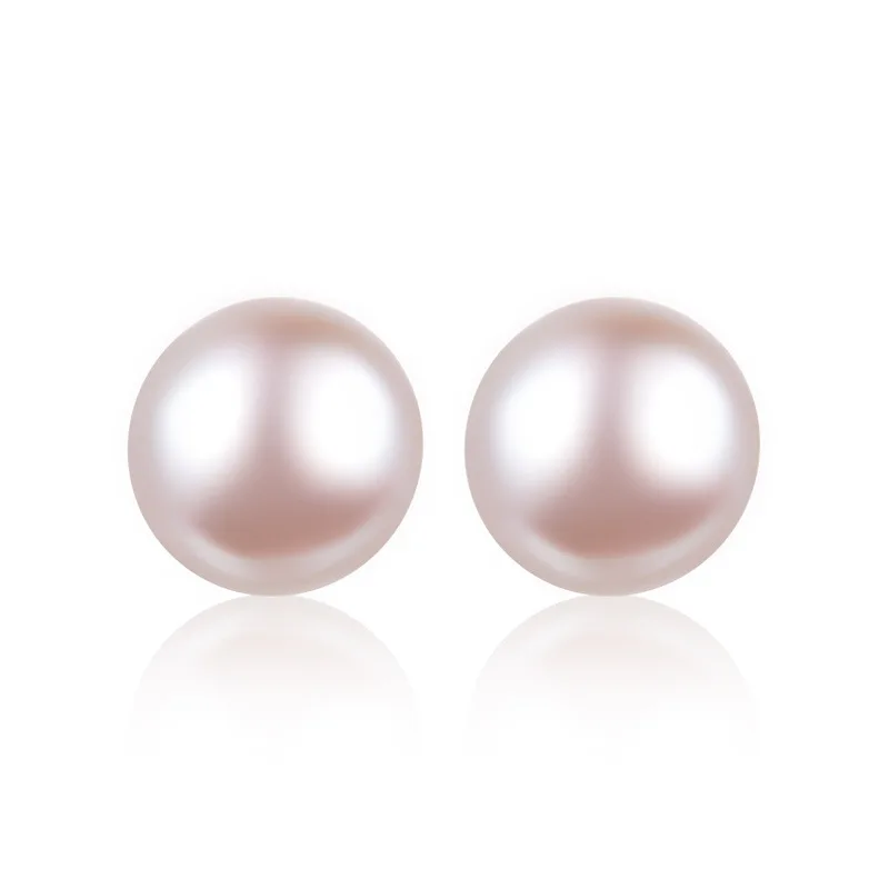 Yellow White Simulated Freshwater Pearl Bridal Stud 925 Silver Earring bling Imitation pearl Earrings