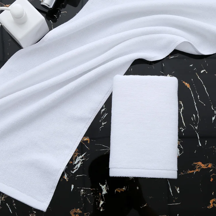 100% cotton belfour towel set turkish bath hotel towel white 140x70