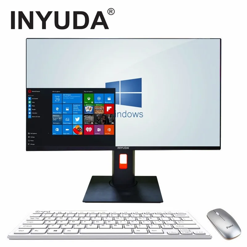 Good Quality 21.5 Inch Rotating Office All In One PC Core i7 i5 i3 Cpu Processor Gaming PC Desktop Computer