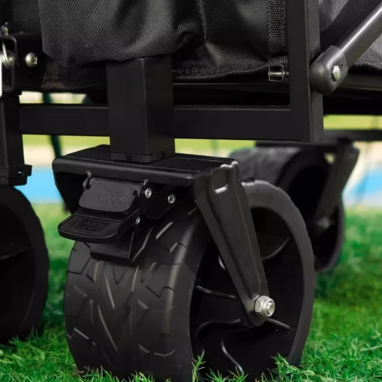 New Outdoor Folding Campsite Car Pulling Goods Small Trailer Folding Wagon For Garden Hand Pull Cart Hand Pull Cart