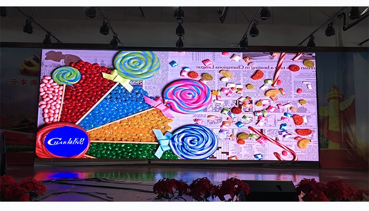 Indoor And Outdoor Screen  LED Display 1R1G1B P4 Module Size 256*128mm For Club