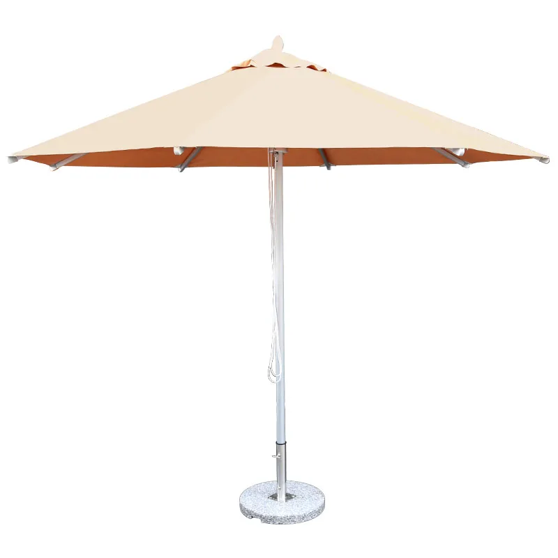 High Quality 8 Ribs  Aluminum Center Pole Umbrella Parasol Garden Market Beer Beach Sun Umbrella