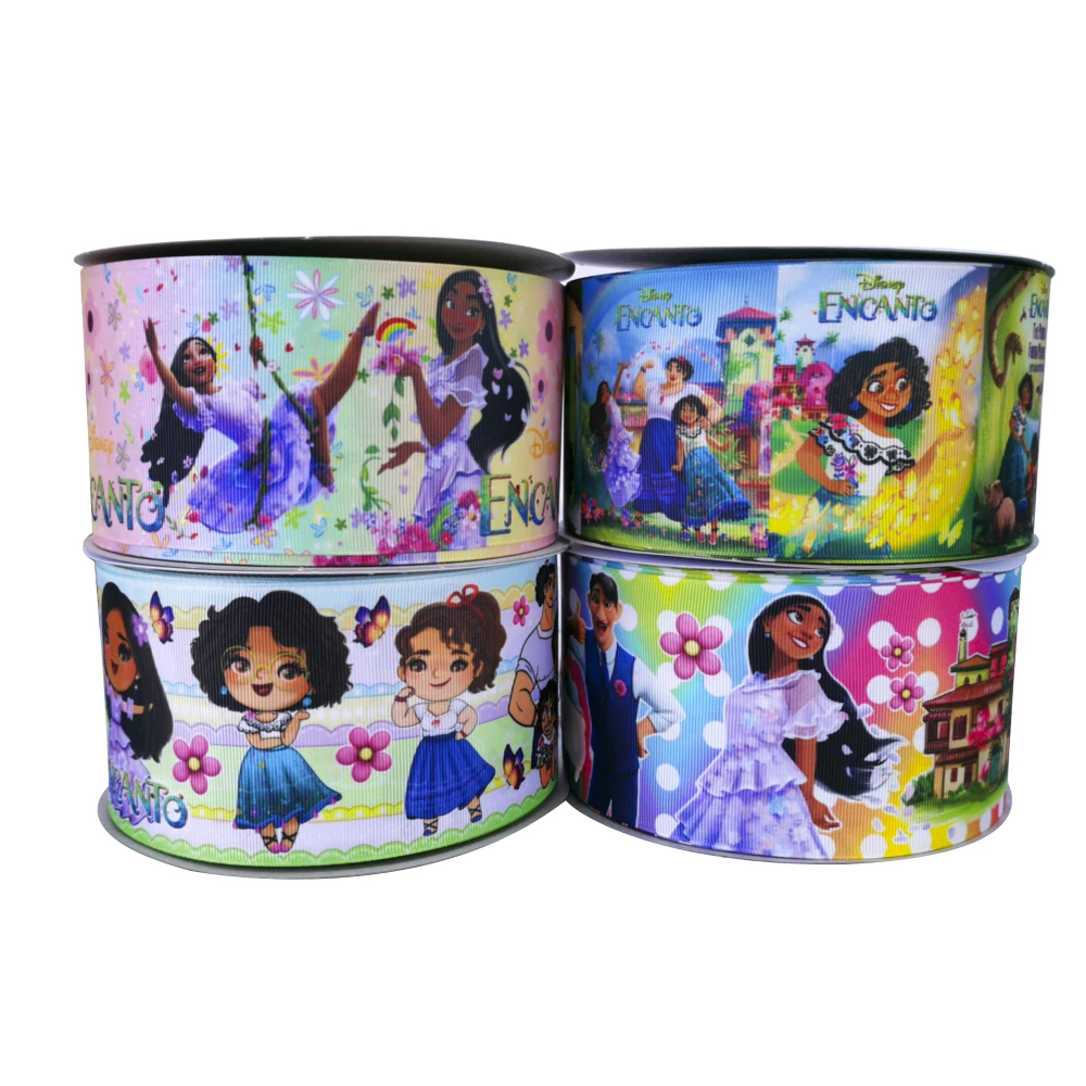 RIMIS Ribbons 75mm  Custom Printed Popular Movie Designs Grosgrain Ribbon For Gift