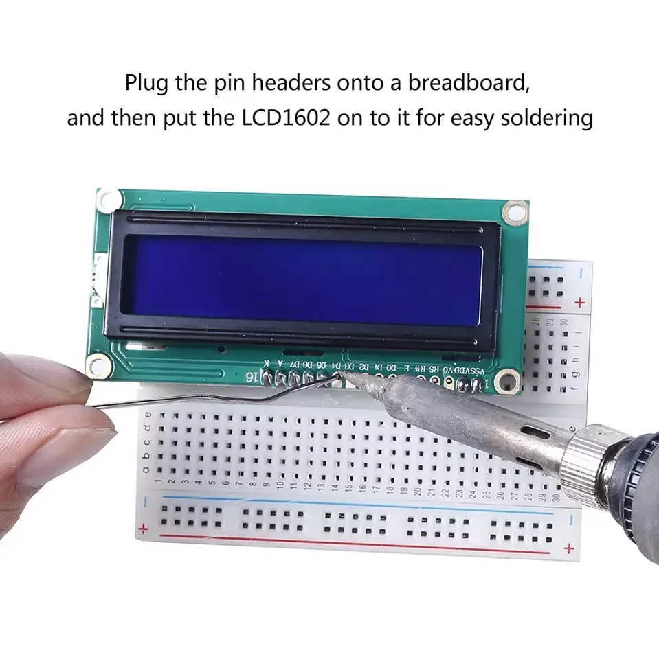 Hot sales LCD1602 Blue Screen Display Module with Backlight IIC/I2C Serial 16X2 Character 5V Green Screen LCD Display