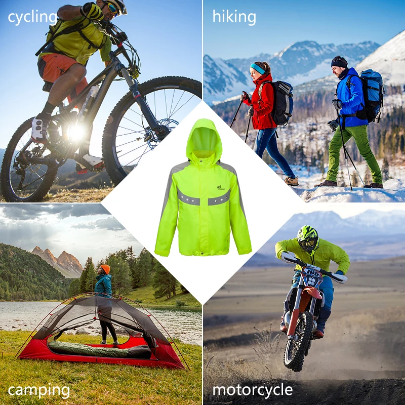 Trendy Multifunctional Led Custom Reflective Fluorescent Sport Jacket For Winter Outdoor Climbing