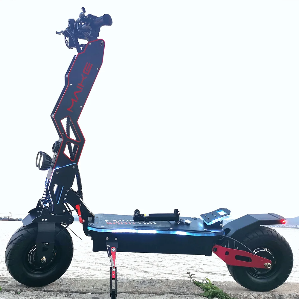 Good Selling Maike MKS 60v 13 inch fat wheels 8000w dualtron 90-110kms dual motor offroad electric scooters for adults