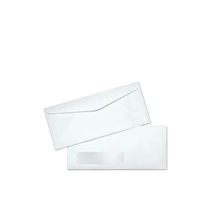 24lb white kraft paper envelope with pvc window