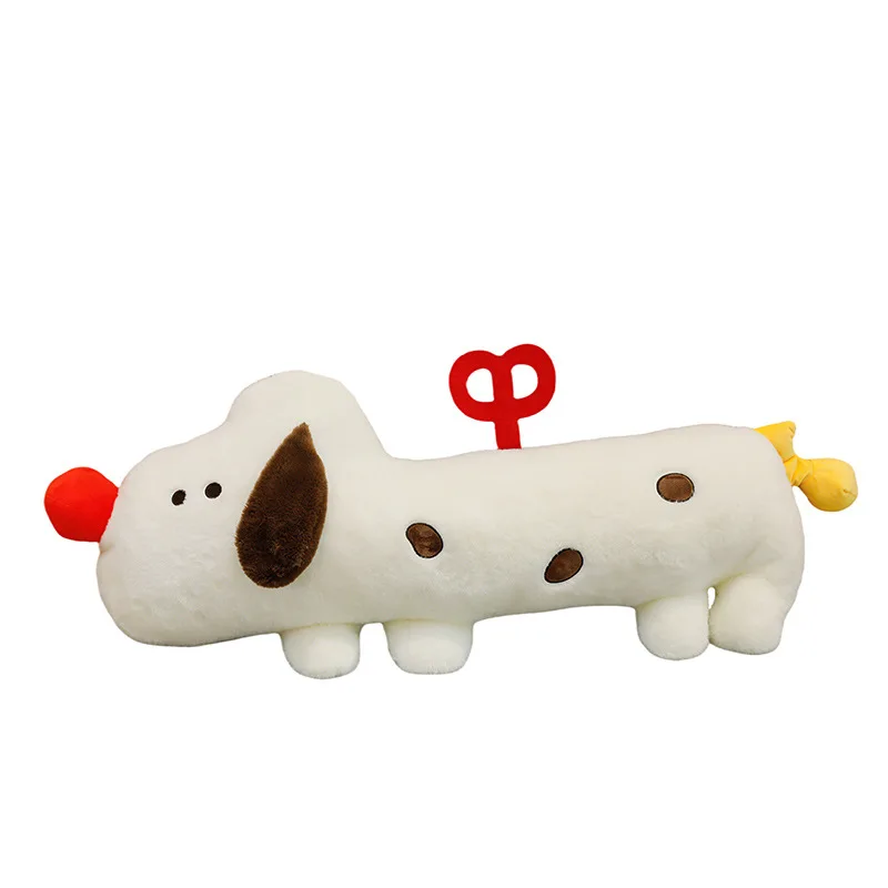 Cute Clockwork Decoration Puppy Plush Toy Soft Pillow Doll Stuffed Animal Toy For Home Decoration