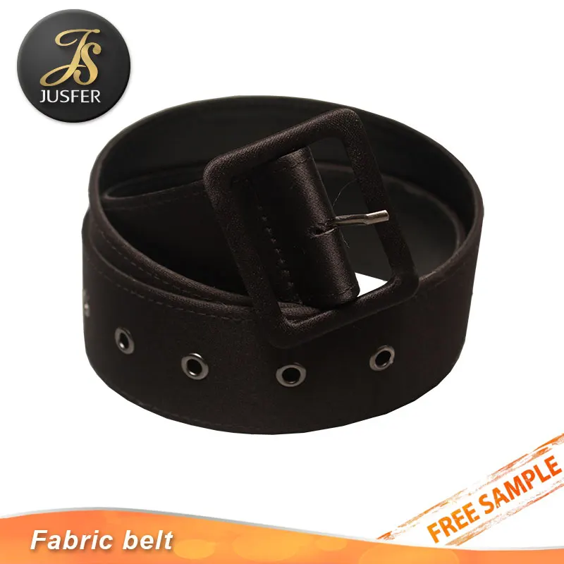 Covered fabric garment belt canvas belt for lady