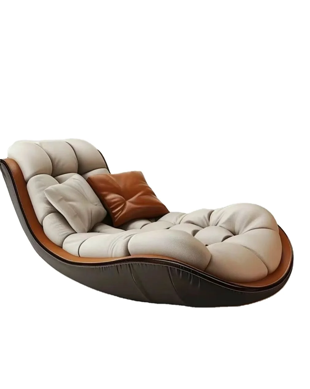 Ancient style recline sofa chair study balcony Wabi-Sabi grand flat villa casual single retro lazy sofa