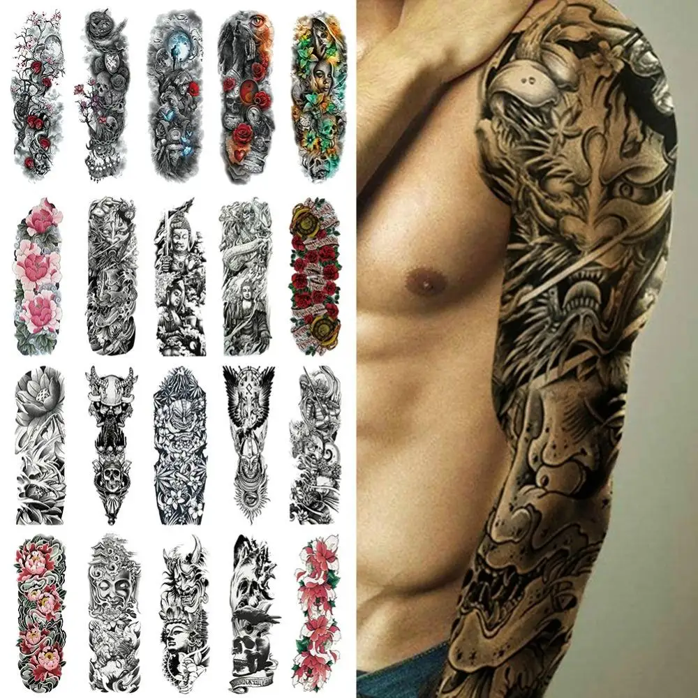 Wholesale Custom Adult Non-toxic Back Sticker Big Tattoo Custom
