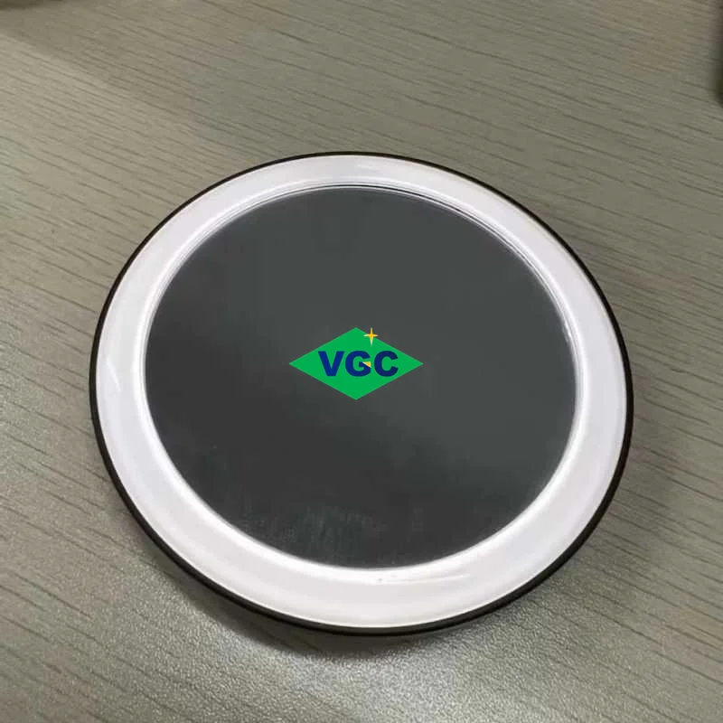 VGC China Triple Suction Cup Magnifying Mirror with Backlit LED Compact Portable Lighted Makeup Mirror for Bathroom or Travel