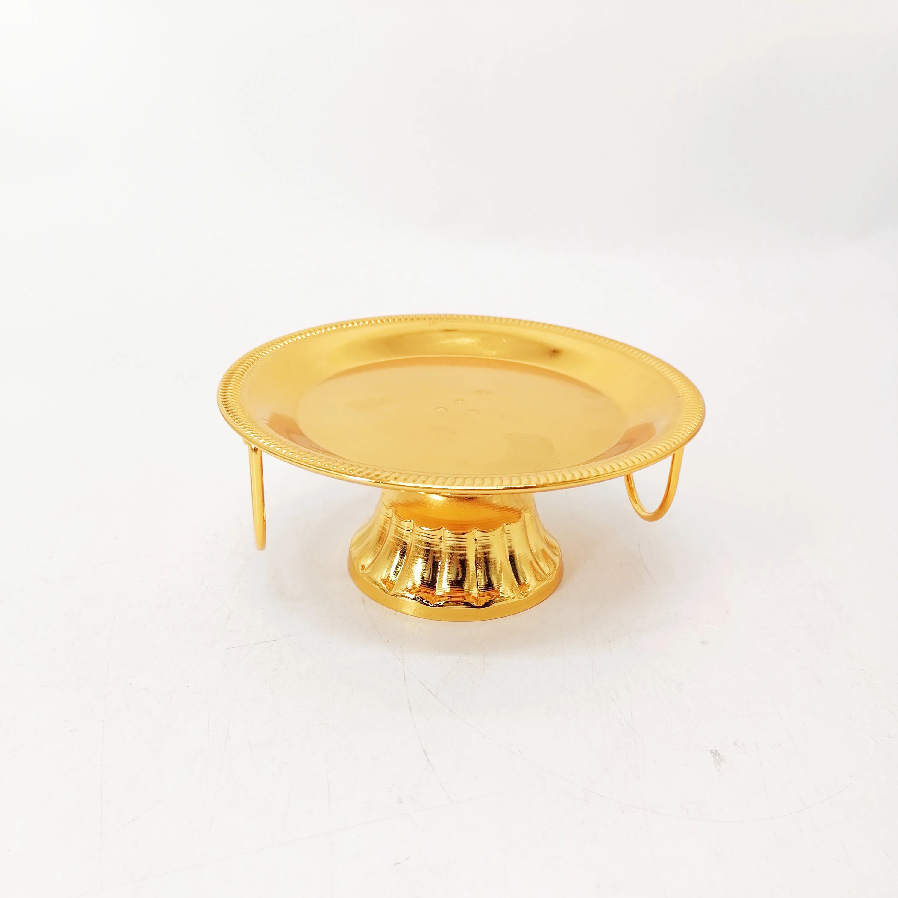 European Wholesale Golden Pattern Crown Plate Spectacular Dessert Tools Cookware Artistic Trays