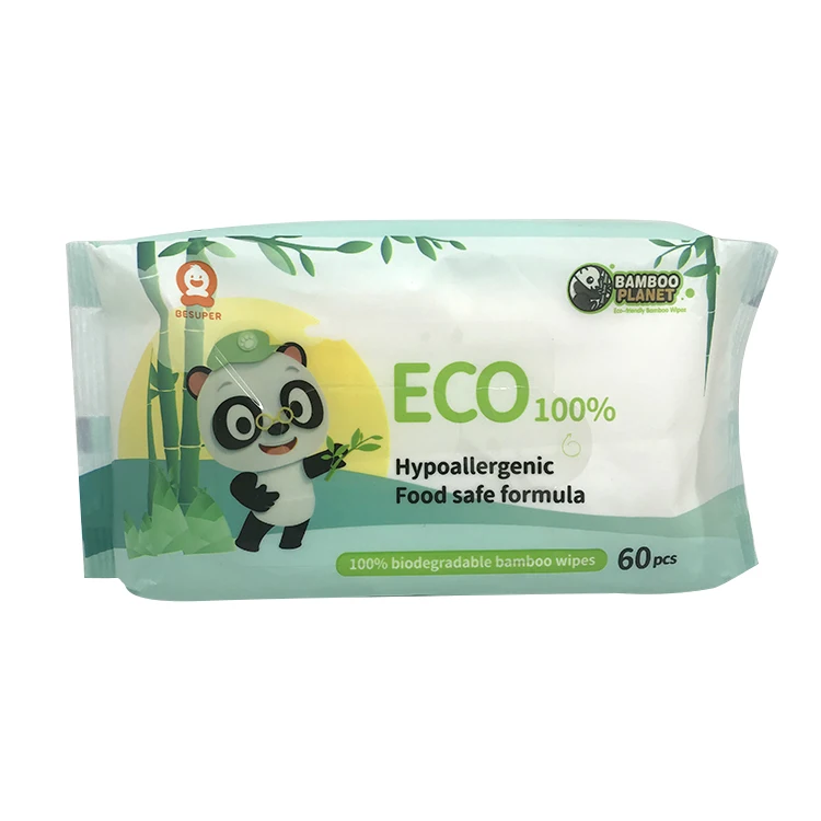 
Cheap 100% bamboo non-woven biodegradable baby wipes 