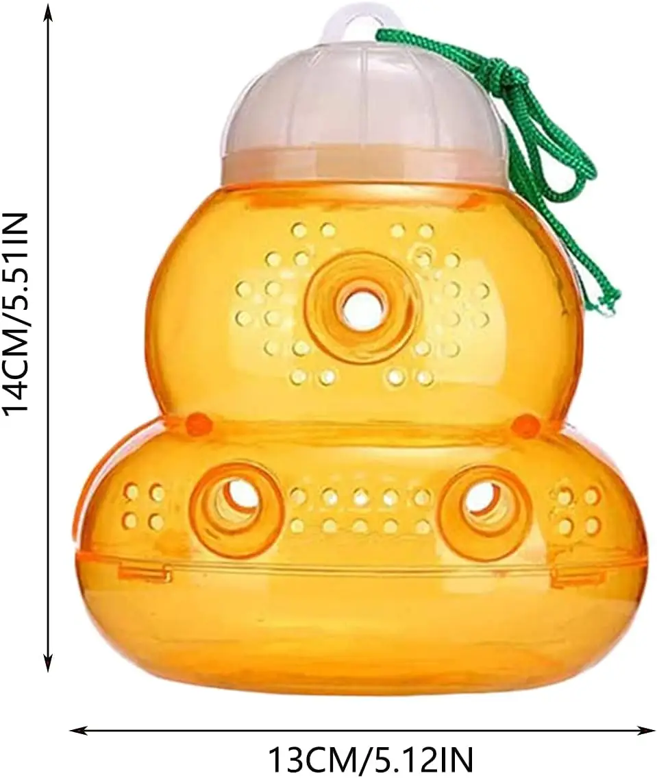 HeavyDuty Wasp Trap for Outdoor Use Hornet Traps Catcher with Hanging Design