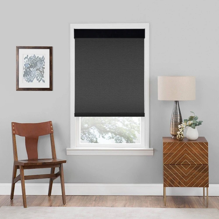 FREE SAMPLE Customized Hotel School Roller Blinds Electric Full Blackout Roller Shade Club Roller Blinds Wholesale