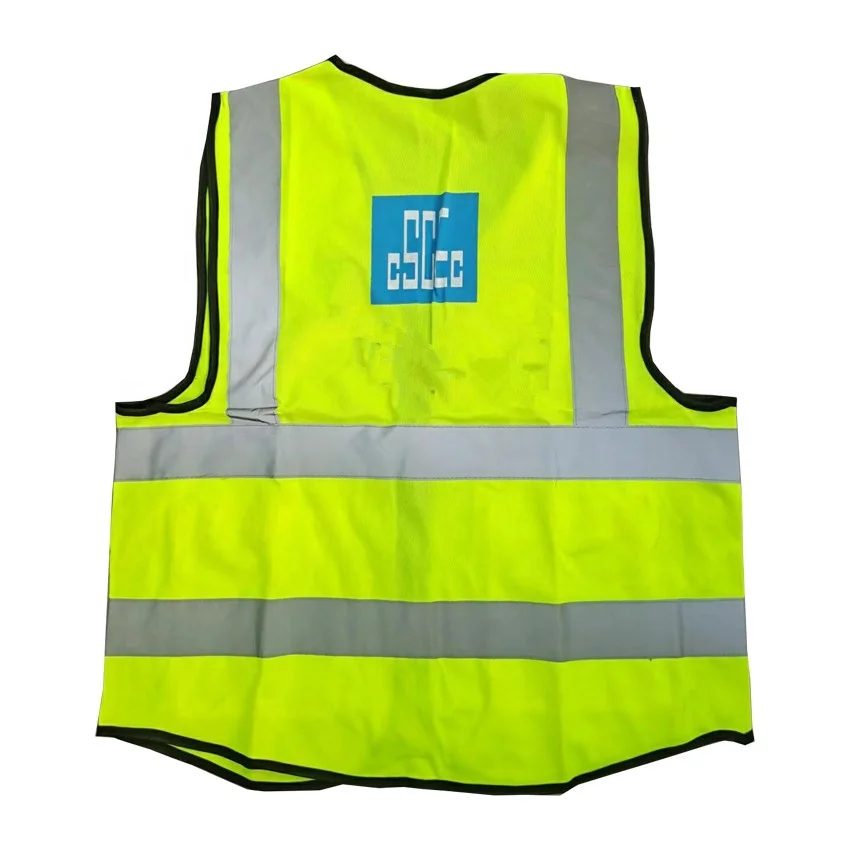 Security jackets and vests 4 pockets Safety reflector vest with logo
