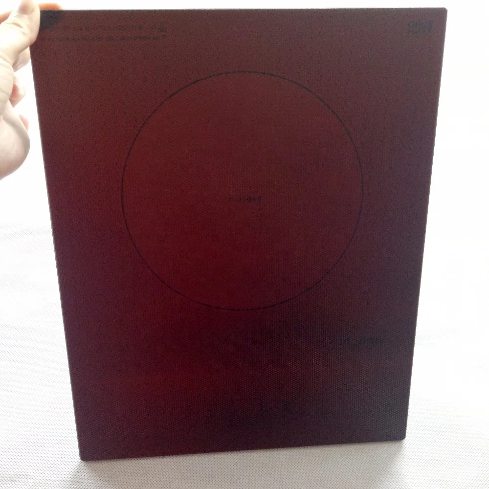 JINGRUN стекло 4 мм Термостойкое Черное и прозрачное керамическое стекло для индукционной плиты