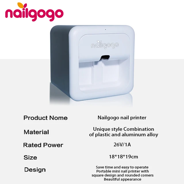 nailgogo Finger Painting Art Polish Printer 3d For Design Mobile Pone Digital High Quality Pro Tip Nail Printing Machine