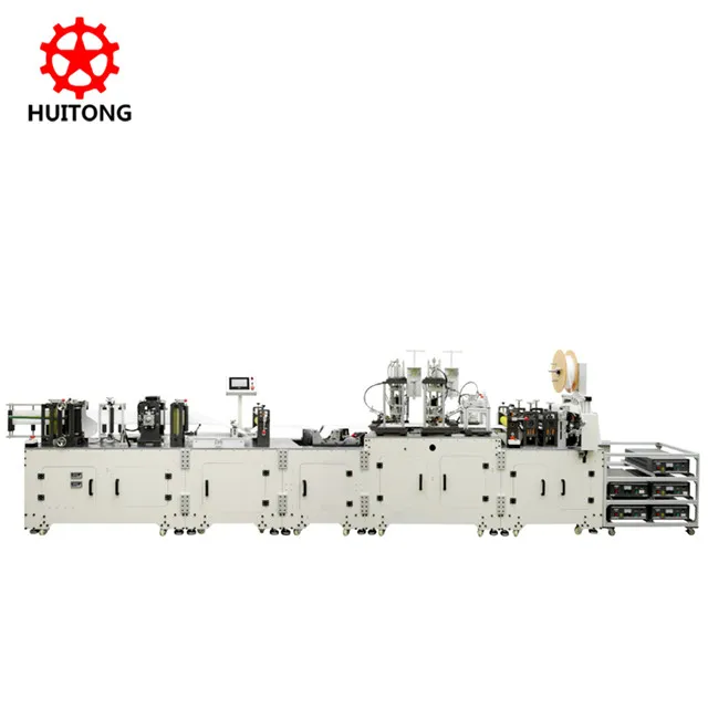 High Speed Stable Automatic Folding Respirator Face Mask Making Machine For N95 Mask