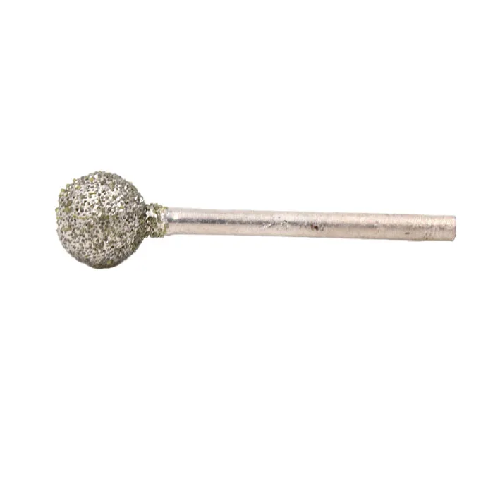 60 mesh coarse sand round spherical diamond grinding rod marble stone engraved diamond grinding head
