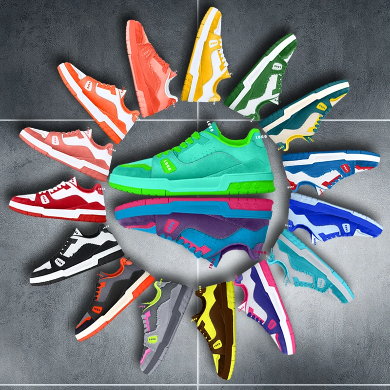 OEM Famous Brands Designer Leather Luxury Tennis Vintage Trainer Custom Logo Basketball Sport Casual Sneaker Shoes For Men