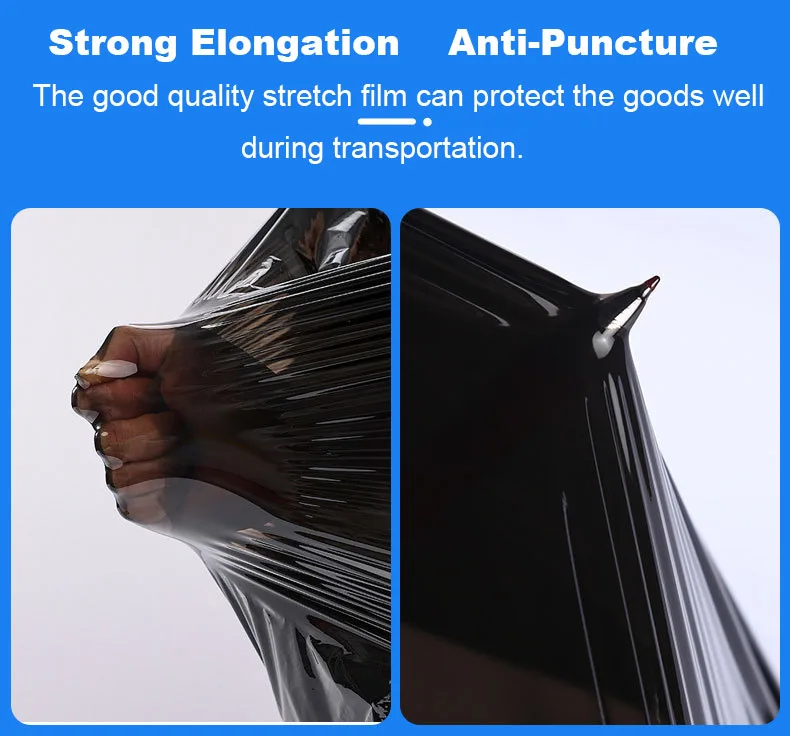 Hand Stretch Film Shrink Wrap 18 X 1500 Ft Good Quality Free Samples 20 Micron Stretch Film