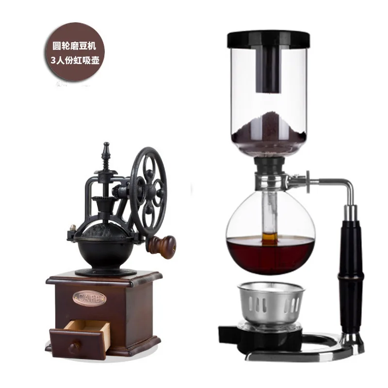 Hand-brewed coffee pot Home glass manual coffee machine Coffee set
