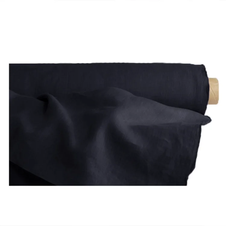 
China Suppliers Wholesale Dyed Washed Lightweight Soft 100% Organic French Belgian Flax Linen Fabric For Curtain/Clothing 
