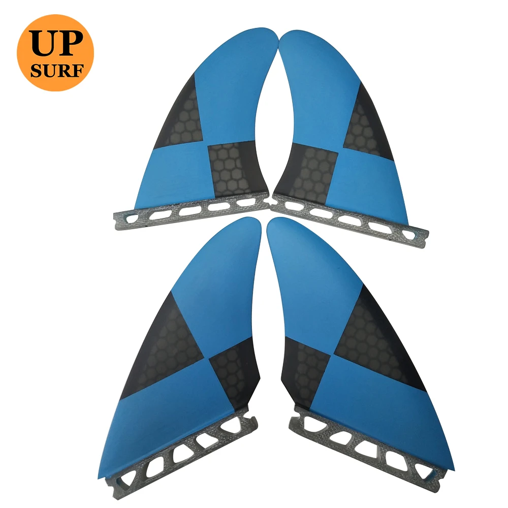 Quad set surf fin single tab fins fiberglass surfboard Fins