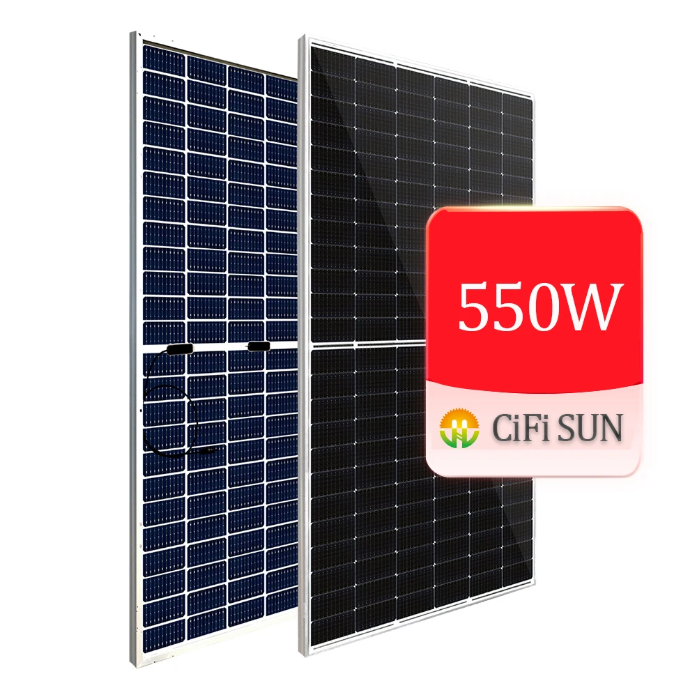 China CiFi Sun  custom manufacturing 410w 415w 500w 550w black bifacial  single face smart new energy Solar Panel