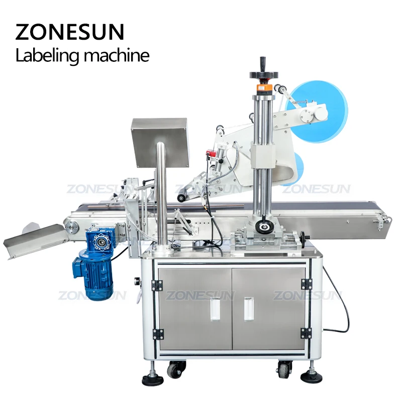 ZONESUN ZS-TB833 Automatic Anti Tamper Proof Evident Adhesive Sticker Sealing Facial Mask Paper Box Corner Labeling Machine