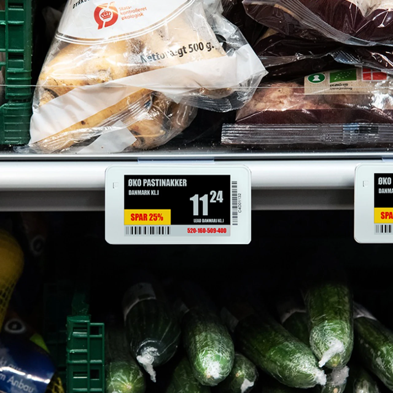 Four color ESL label 4 color electronic shelf label 2.66 inch ESL tag for retail store use