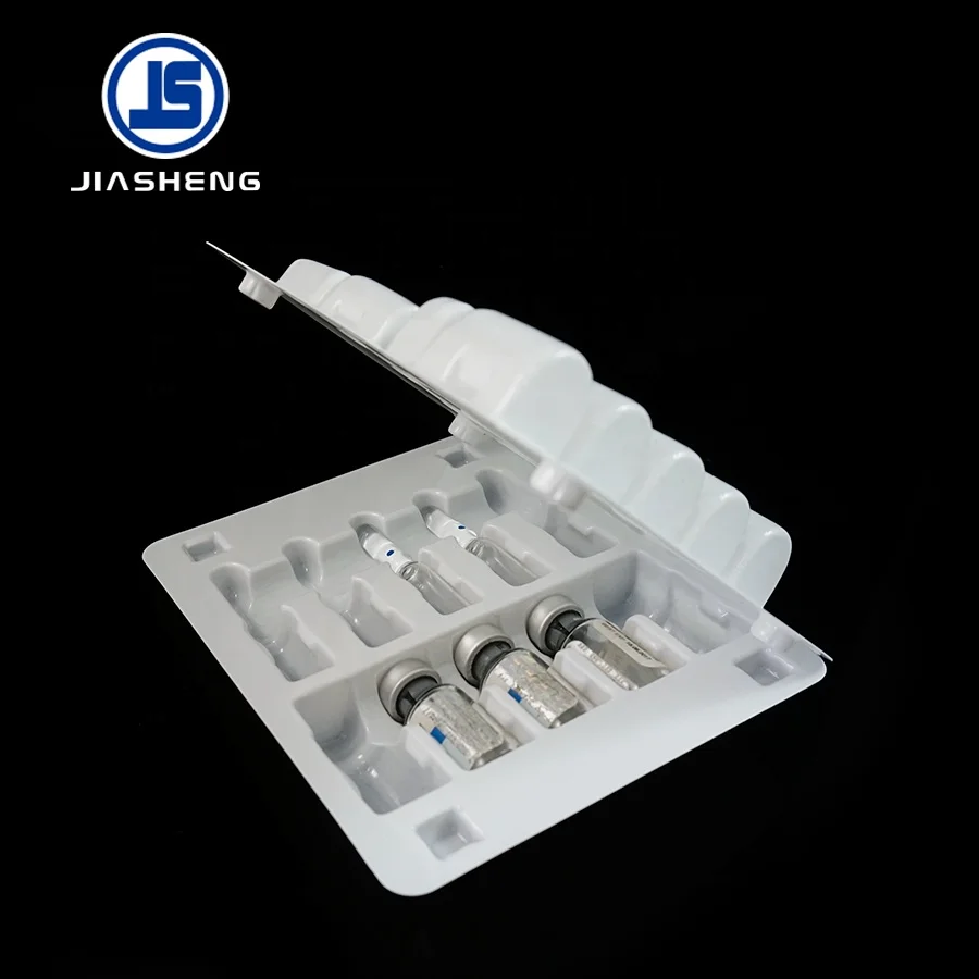 Accept Custom ISO13485 Approval Medical Plastic Vial Packaging Amploules Blister Trays
