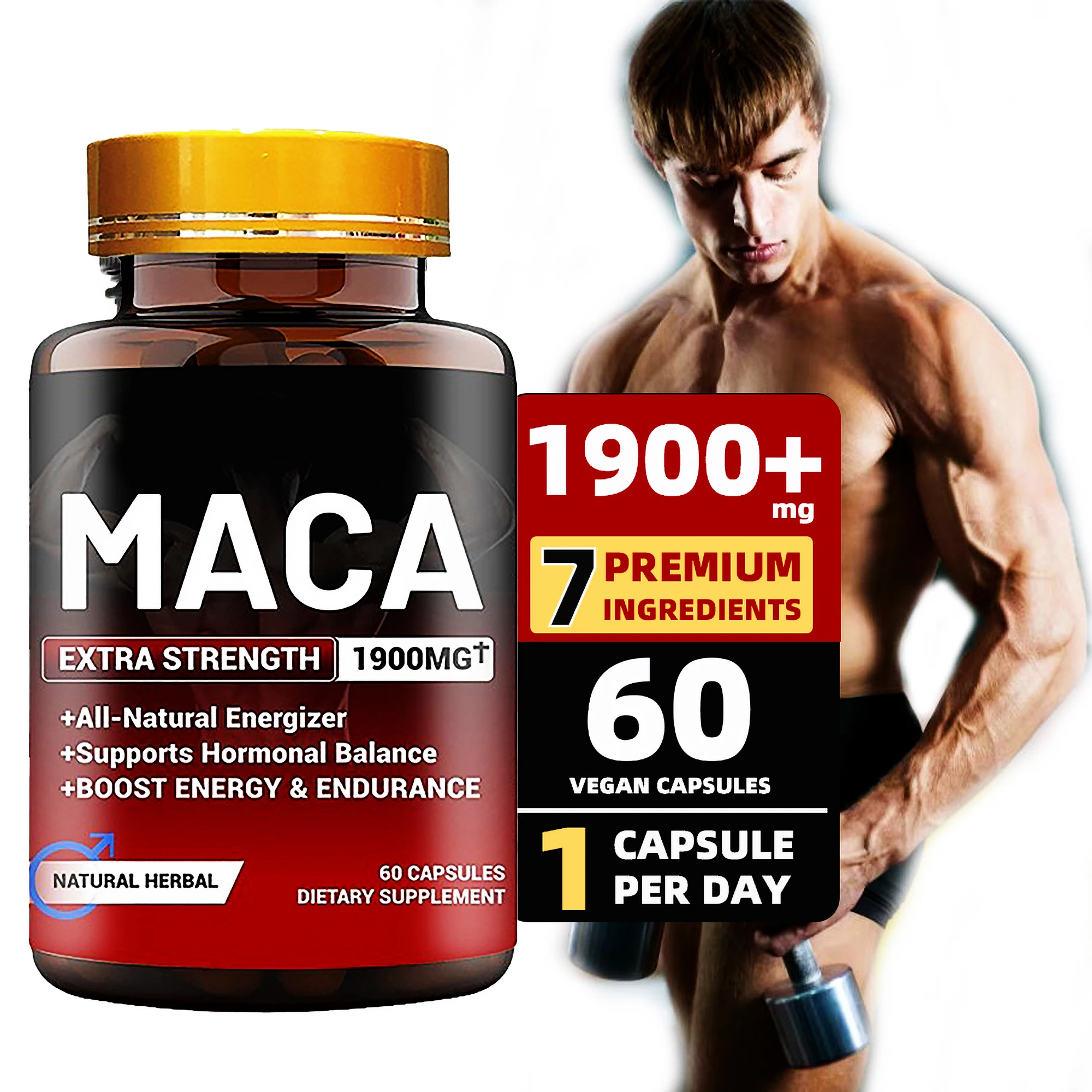 OEM Organic Maca Root Capsules Natural Extract Energy Supplement Maca Capsules Black Maca Root Capsules