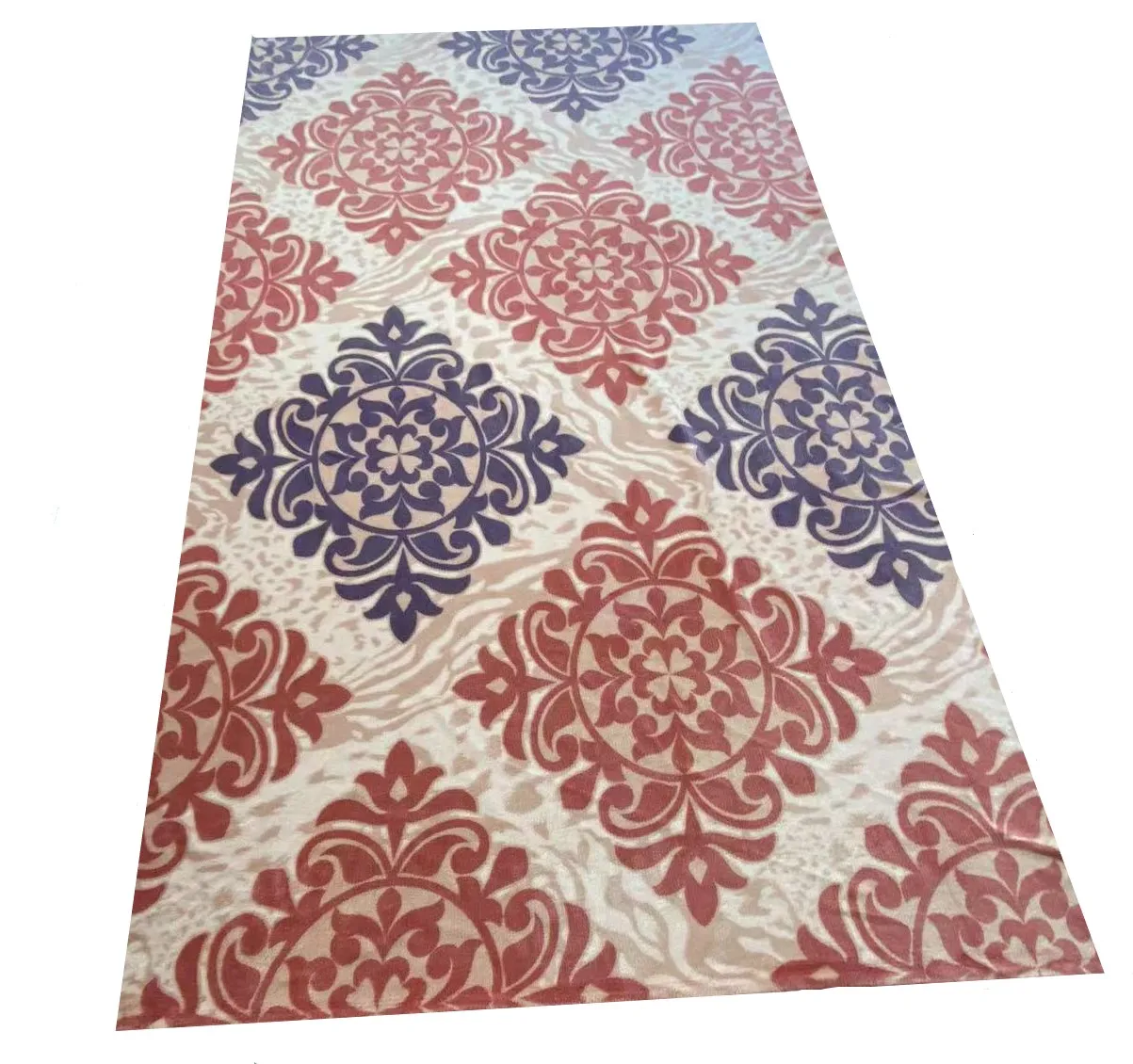 Digital printed recyclable textile fabric 100%Polyester printed brushed fleece blanket flannel fabric