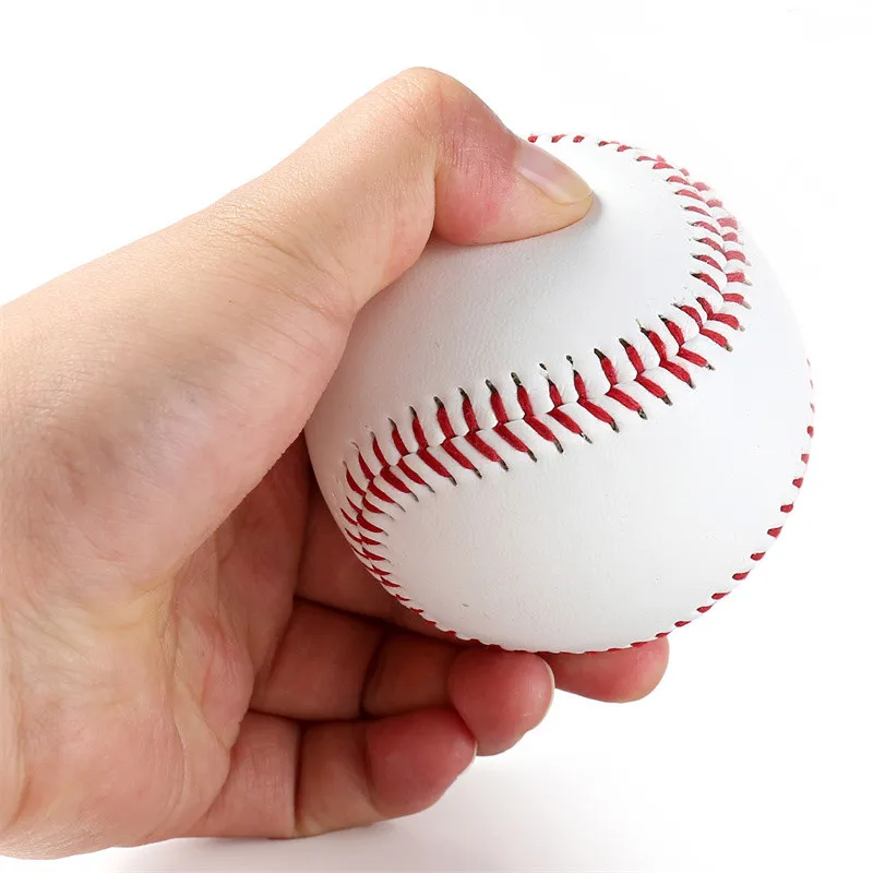 9 inch Handmade Baseballs PU Upper Rubber Inner Soft Baseball Balls Training Exercise