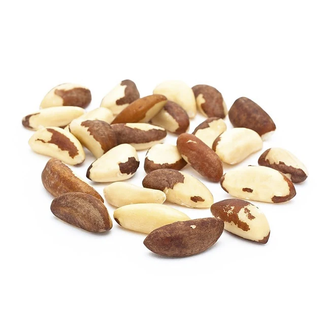 Shelled Brazil nut kernels - Small size grade between 140-159 nuts per pound - aluminized vacuum bags