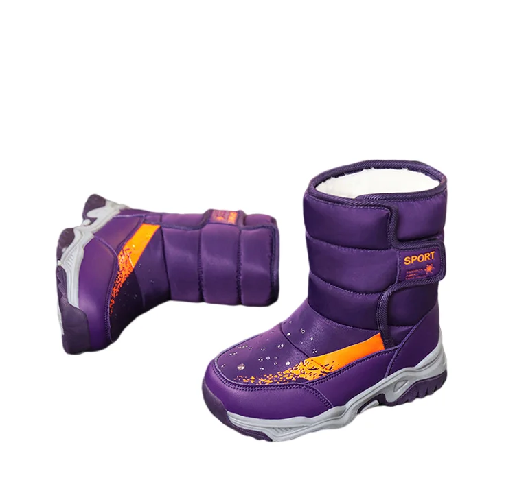 2021 New Hot Sale Pink Snow Boots For Girls And Anti Slip Outsole Kids Baby