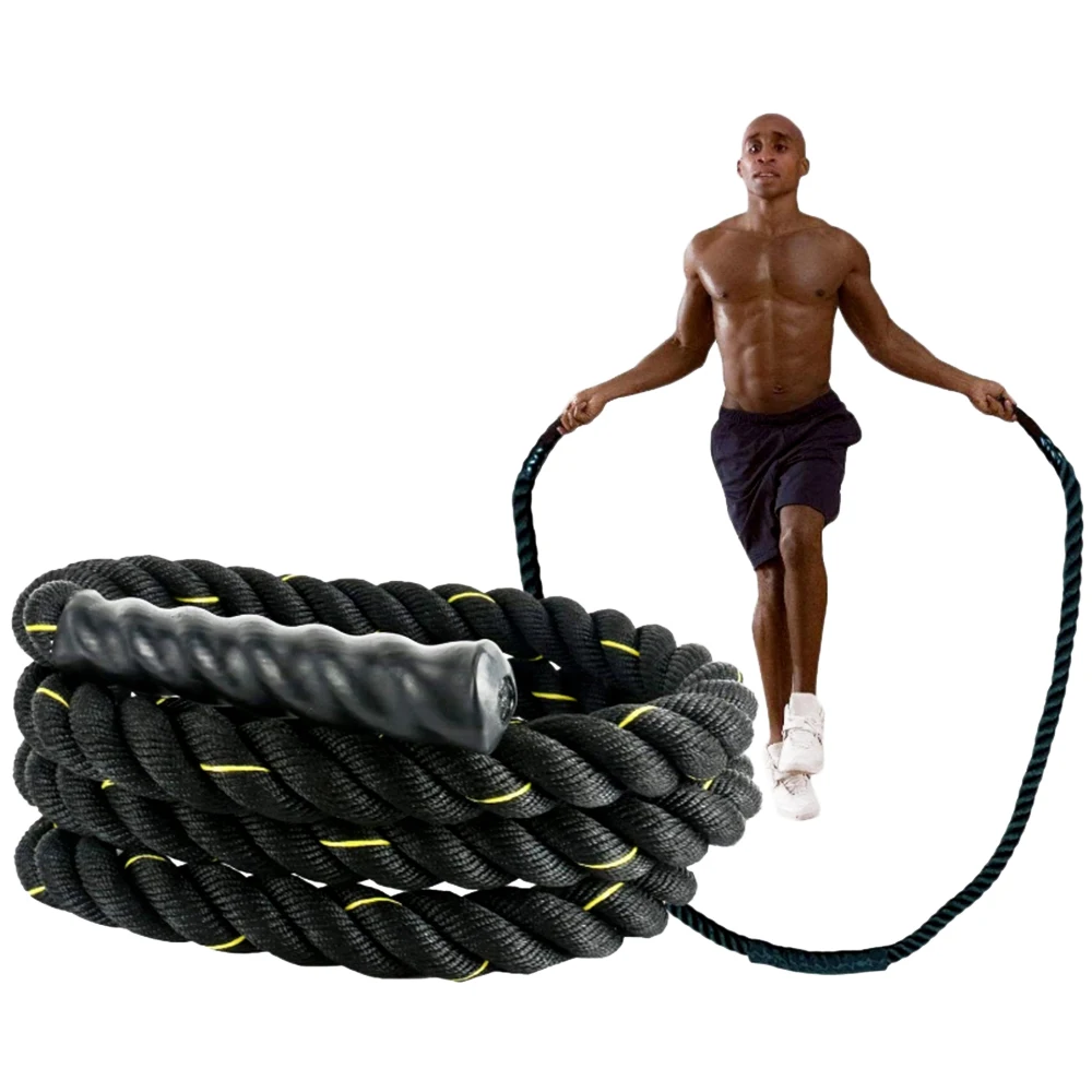 Custom Logo 2.8 3 9 12 15 Meter Length Workout Exercise Battle Rope Fitness Heavy Skipping Weighted Jump Rope