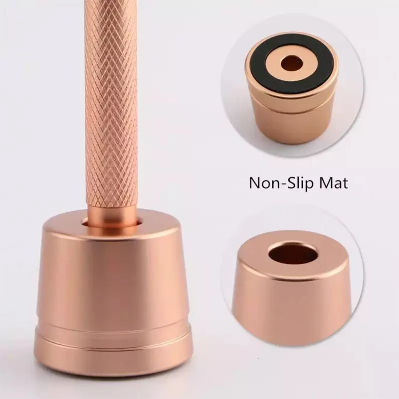 Stand Base Black and Silver Aluminum Alloy Razor Stand Rose Gold Holder Toothbrush AL Material