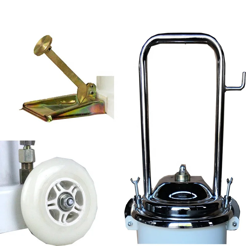 Foot operated manual grease pump dispenser 10L high pressure pedal lubricator