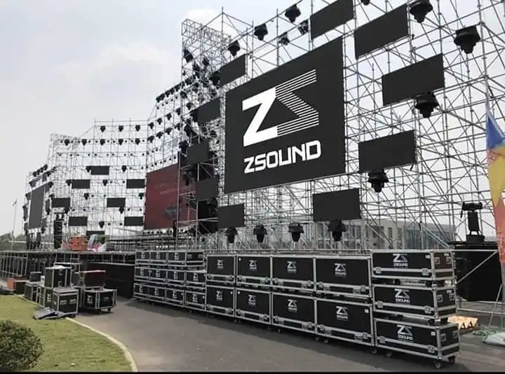  ZSOUND dj микшер аудио 10 дюймов 2-полосный коаксиальный мини линейный массив вечерний
