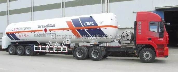 Customized Low Temperature Cryogenic Liquid LNG CO2 Semi Trailer Truck for Sale