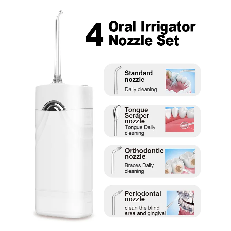 Cordless ipx7 waterproof Rechargeable Ultra Water Jet Dental flosser for Teeth  Cleaning