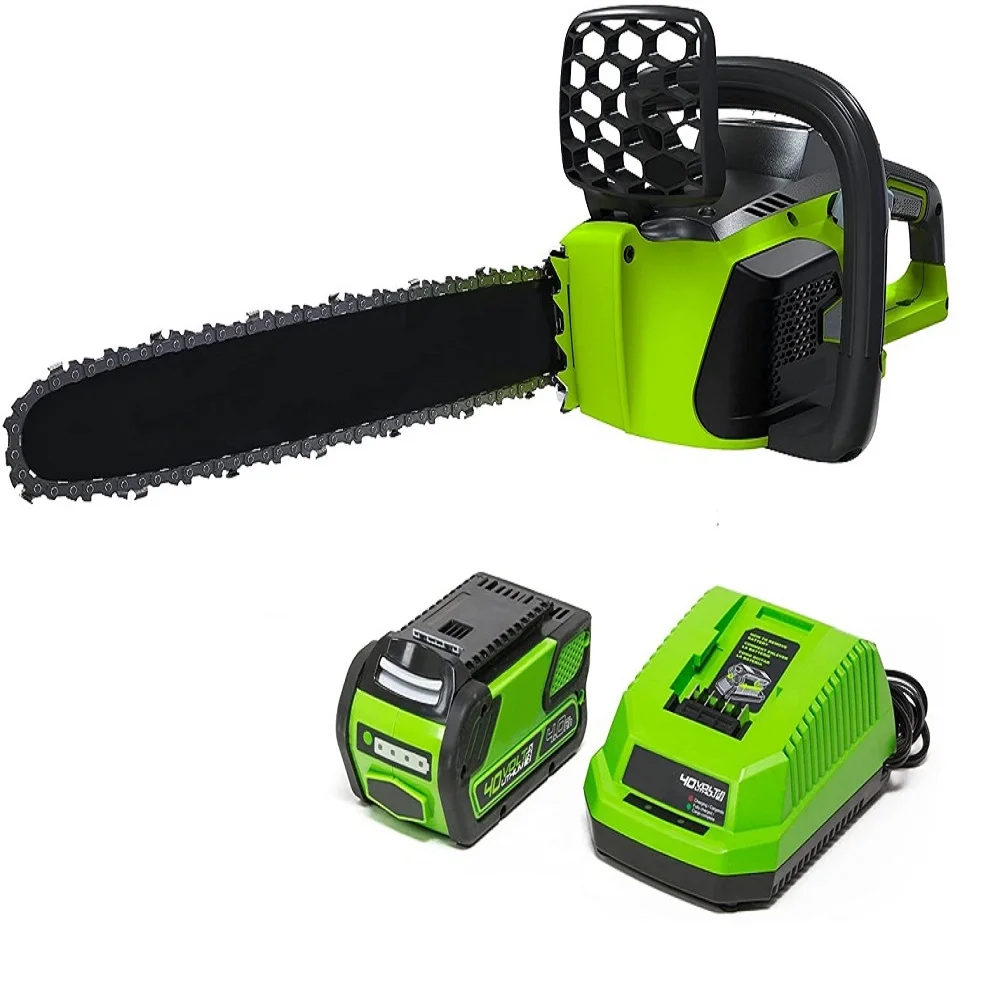 16 inches New Energy Garden Tool Wood Electric 21V Battery Cordless Lithium Chainsaw
